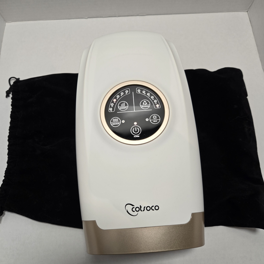 Cordless Electric Hand Massager Heat Relax Muscle Sore Office Home Gift EUC